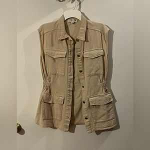 NWT She + Sky Canvas Vest